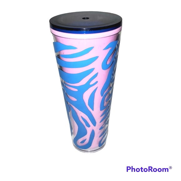 Starbucks 2021 Zebra Print Acrylic 24 Oz Venti Tumbler - Picture 4 of 8